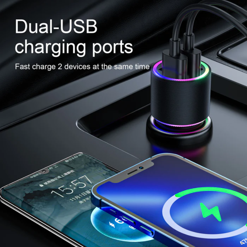 JOYROOM Fast Car Charger 4.8A Dual Port USB A JR CL10