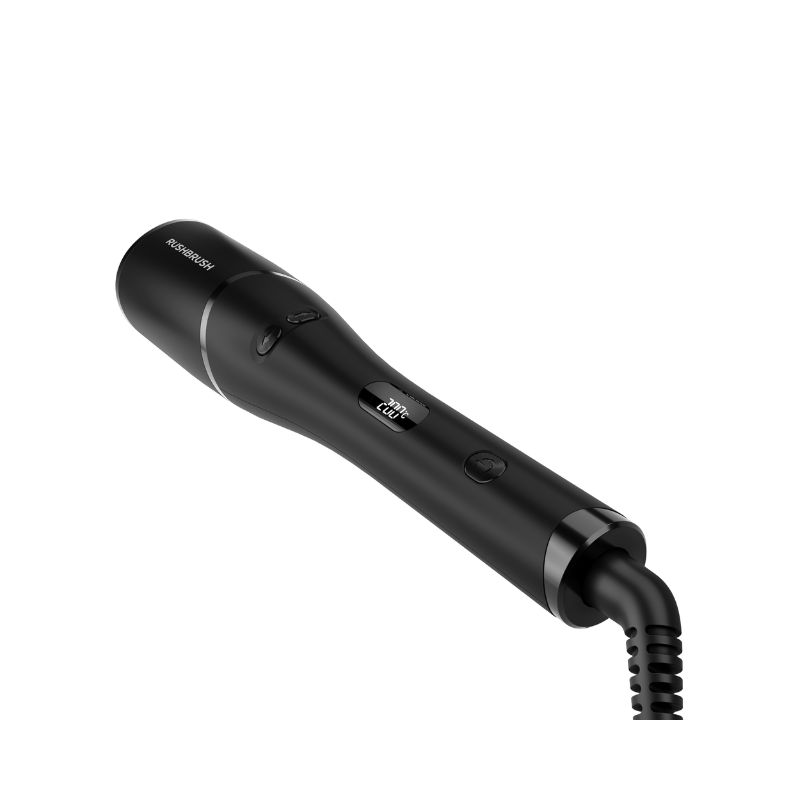 Rush Brush Hair Curler - Black - U1