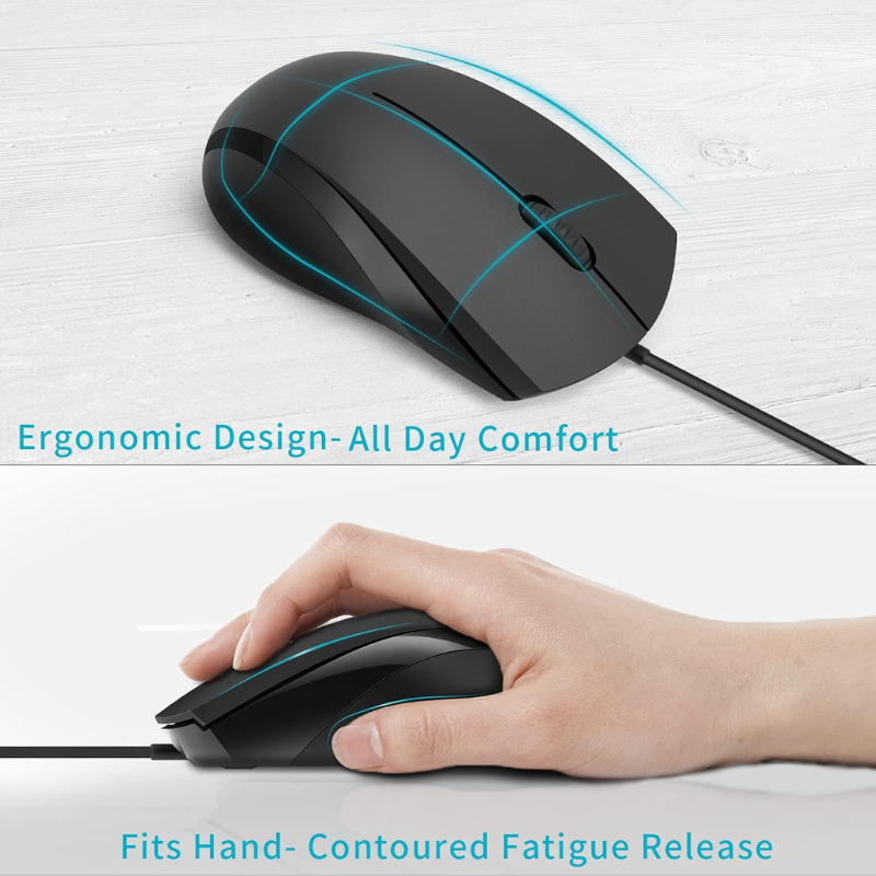 Mouse Rapoo N1200 Silent Black USB