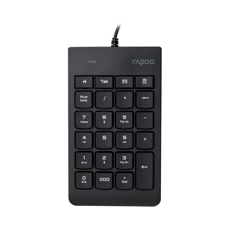 Numeric Keyboard Rapoo K10 Black USB
