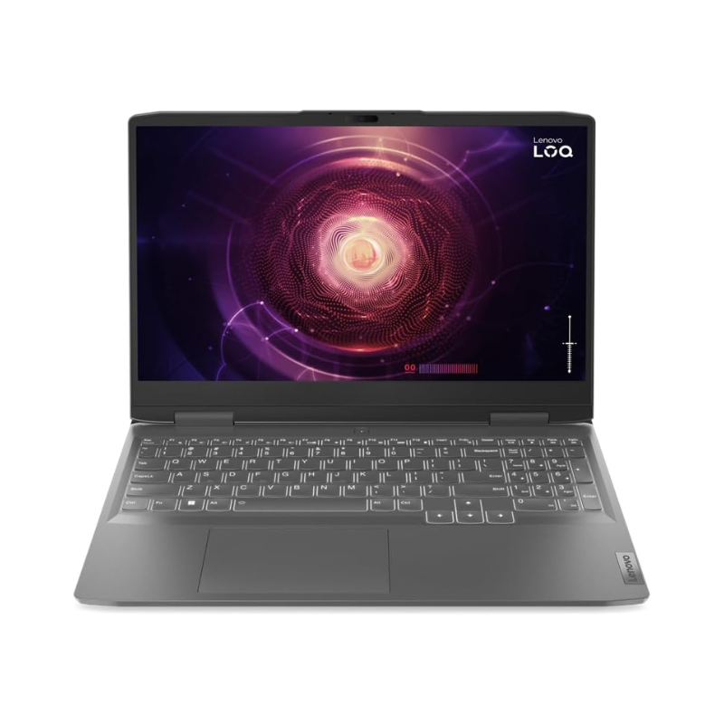 Lenovo LOQ 15IRX9 Gaming Laptop, Intel Core i7-13650HX, 512GB SSD, 24GB RAM, 15.6" FHD IPS 144Hz Display, NVIDIA GeForce RTX 4050 6GB GDDR6 Graphics, FreeDOS - Luna Gray