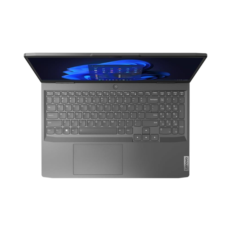 لابتوب الألعاب لينوفو LOQ 15IRX9، معالج إنتل كور i7-13650HX، قرص SSD سعة 512 جيجابايت، ذاكرة وصول عشوائي (RAM) سعة 24 جيجابايت، شاشة 15.6 بوصة FHD IPS بتردد 144 هرتز، معالج رسومات NVIDIA GeForce RTX 4050 سعة 6 جيجابايت GDDR6، نظام تشغيل FreeDOS - رمادي 