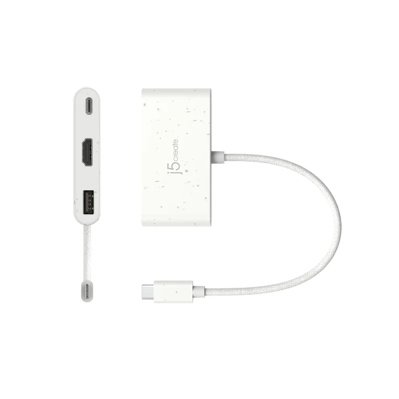 j5create_Type-C To (HDMI-4K+USB3.0+PD Charge 90W)_ JCA379EW