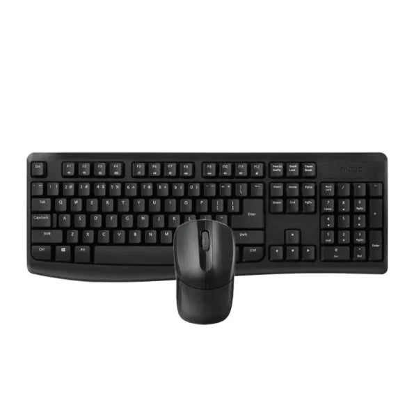 Keyboard Mouse Rapoo X1800s Combo Black ARWirless