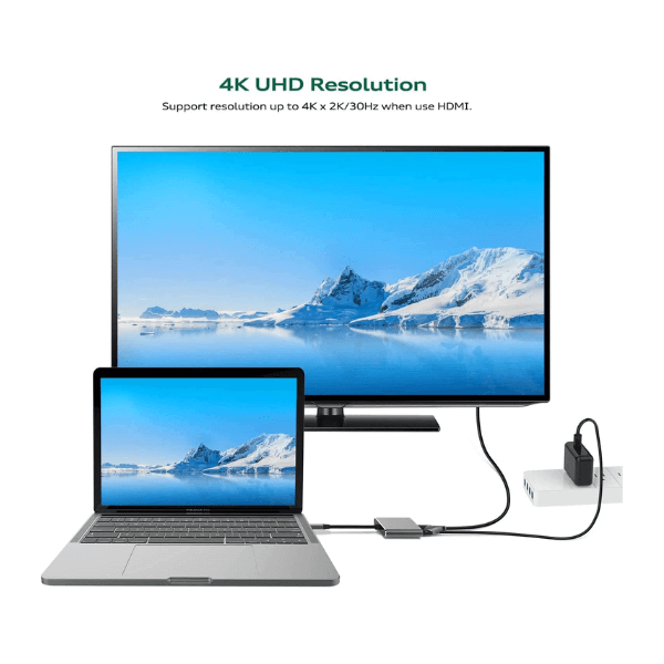 محول أونتن
Hub 3 في 1 من النوع C إلى HDMI 4K160HzHDMI 2K160Hz PD Charge OTN 9175S