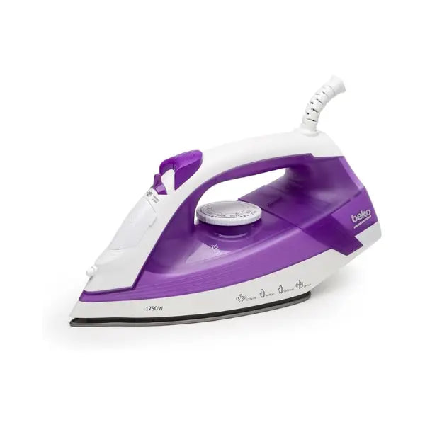 Beko Iron Steamer- 1800 Watt- Teflon Soleplate- Purple- Sim3617