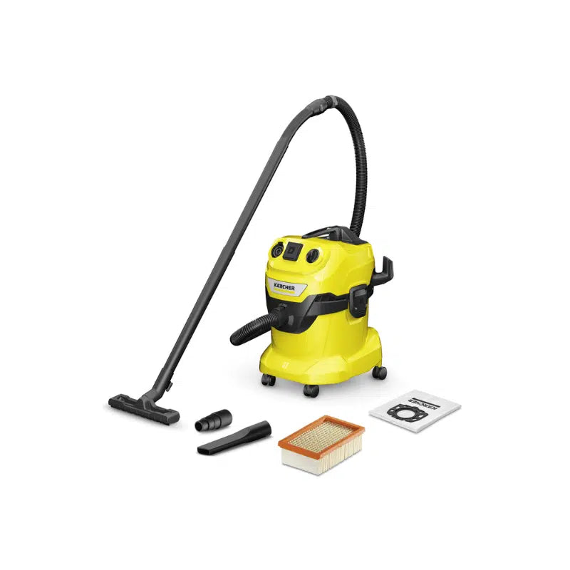 Karcher -WD 4  1000 W Tank 20 L Cable 5.0m Suction Hose 2.2 m