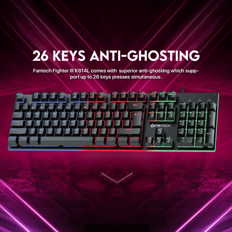 Fantech K614L Fighter III RGB Gaming Keyboard