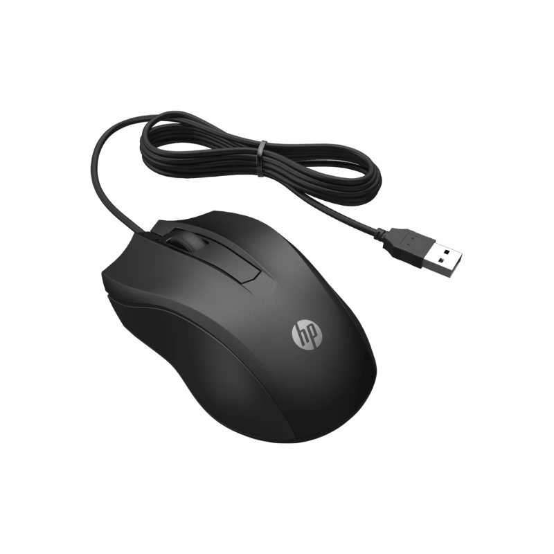 HP MOUSE 100 BLK WRD6VY96AA-ABB