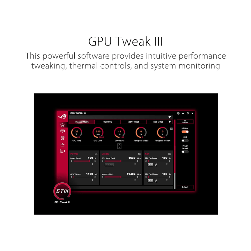 ASUS Dual GeForce RTX™ 3050 OC Edition 6GB GDDR6 with two powerful fans