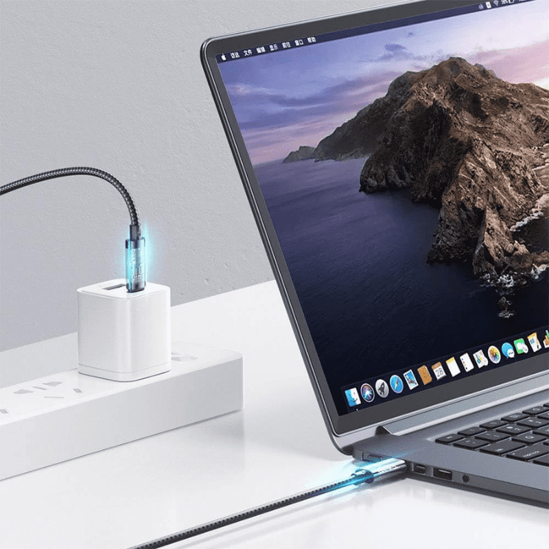 كابل بيانات شحن سريع من جوي روم من النوع سي إلى لايتنينج 20 وات بطول 1.2 متر، أسود S CL020A12 