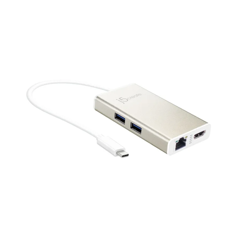 j5create_Type-C To (HDMI+Ethernet+USB3.1+PD 3.0)_JCA374