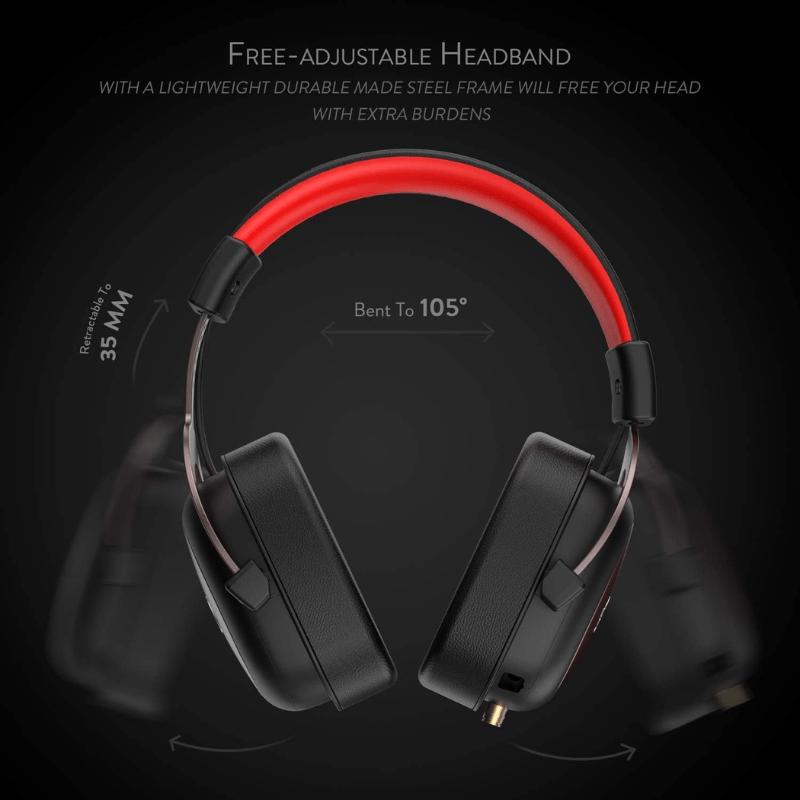 Redragon H510 Zeus Wired Gaming Headset- 7.1 Surround- Detachable Microphone