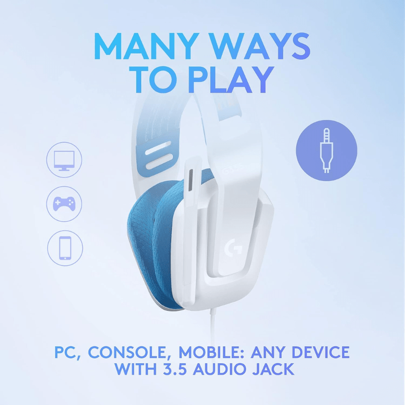 Logitech Gaming G335 Headphone White