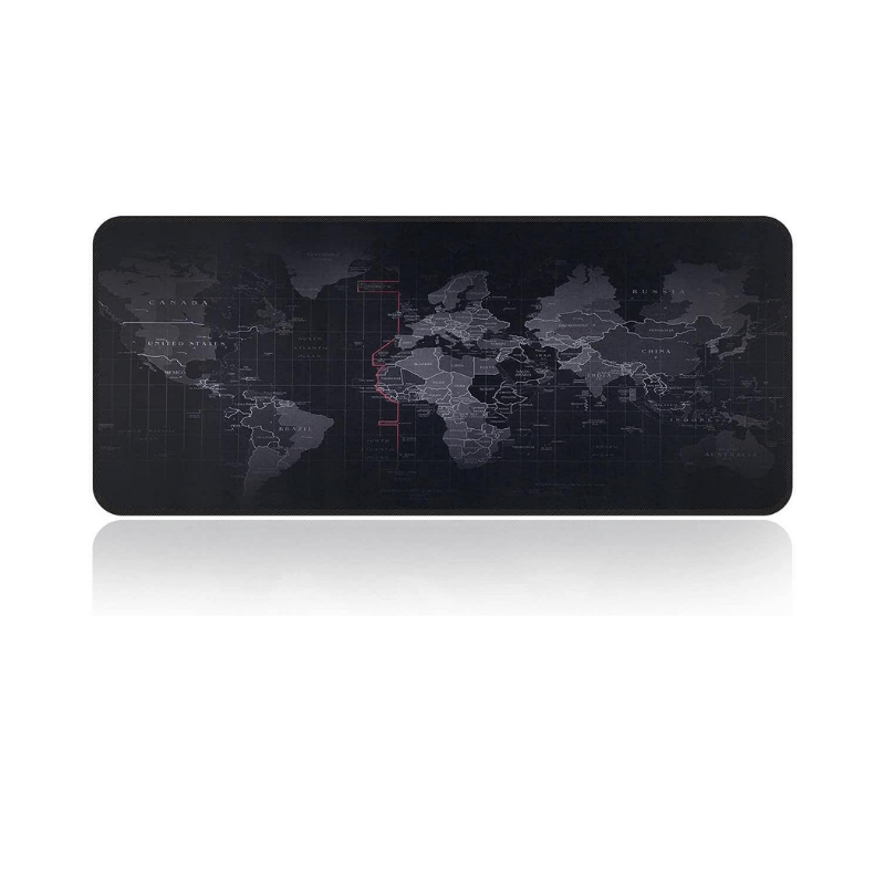World Map Gaming Mouse Pad 30x70 cm