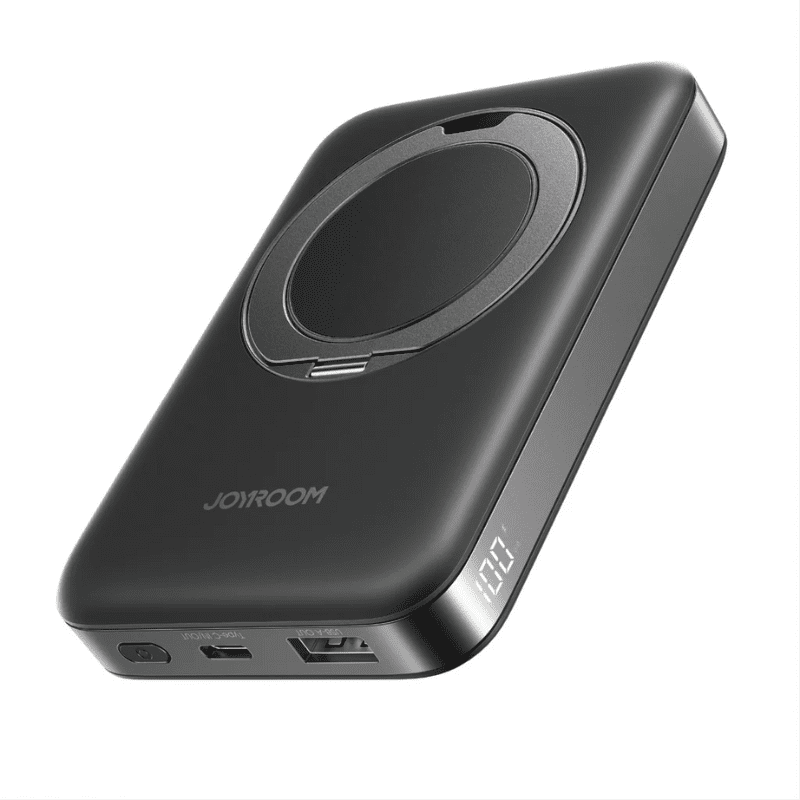 JoyRoom JR-PBM12 Magnetic Power Bank – 22.5W | 10000mAh | Ring Holder | Black