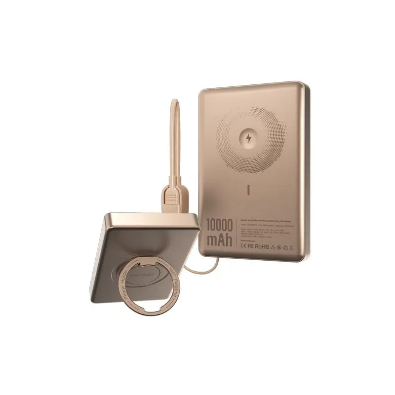 Cardoo Fast Magnetic Wireless Power Bank Built-In Cable 10,000 mAh 20W