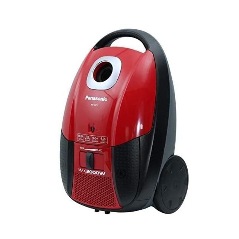 Panasonic Bagged Vacuum Cleaner 2000W – RED – MC-CG713 (international warranty)