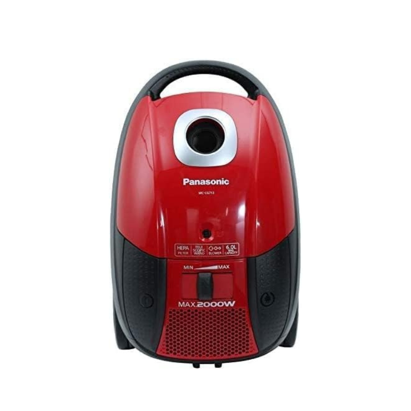 Panasonic Bagged Vacuum Cleaner 2000W – RED – MC-CG713 (international warranty)