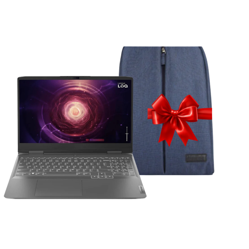 Lenovo LOQ 83DV008QED – GeForce RTX 3050 6GB – i7 13650HX – 16GB DDR5 – 512GB SSD – 15.6 inch FHD sRGB 144Hz  ضمان سنتين