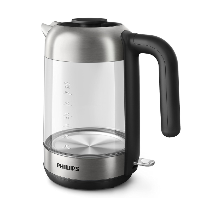 Philips Series 5000 Glass Kettle Crystal 2200W 1.7L Light Status Indicator Hd9339
