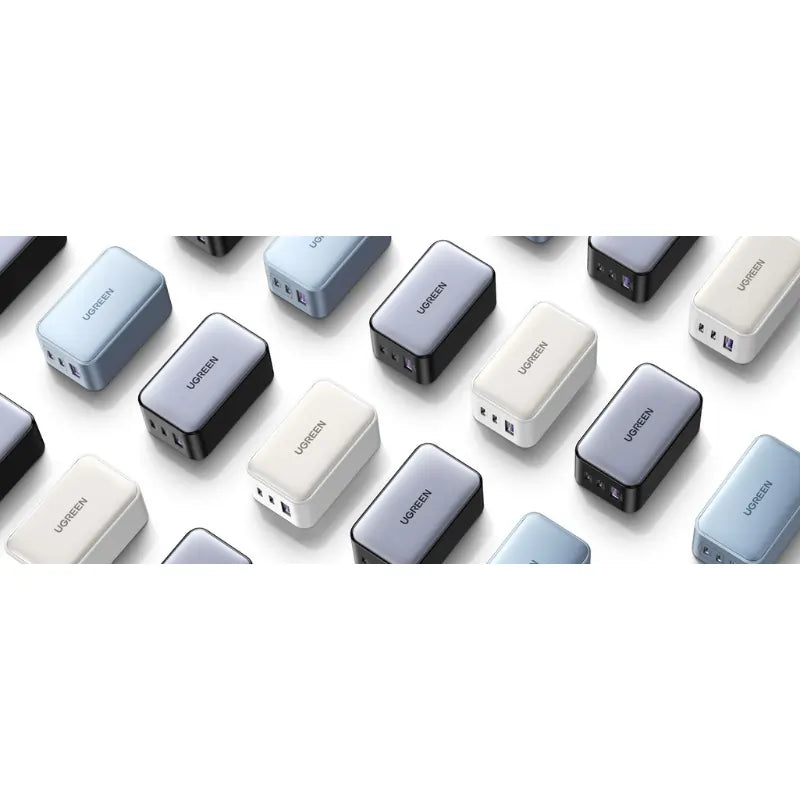 شاحن يو جرين نيكسود السريع 65 وات، 2 منفذ USB C1 USB A، أسود 