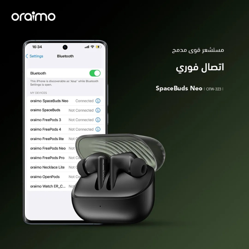 Oraimo SpaceBuds Neo OTW 323  Black