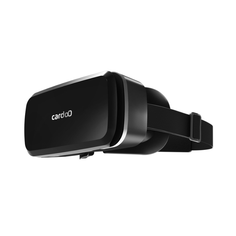 CardoO VR Box Go VR Glasses with Built-in Headset, Black - CEGVRH04