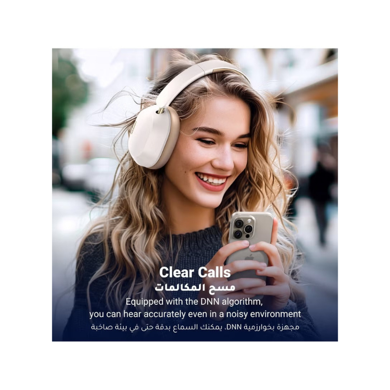 UGREEN Hitune Max 5c Wirless Headphones Hybrid ANC Bluetooh 5.4 White