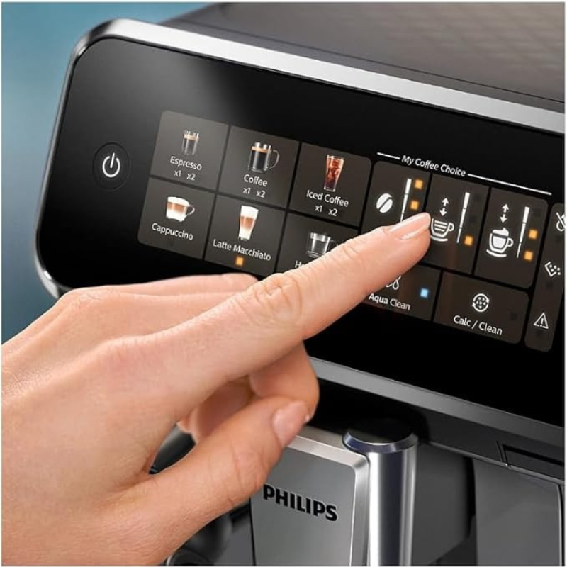 PHILIPS 3300 Series Fully Automatic Espresso Macchine 3347 Black chrome