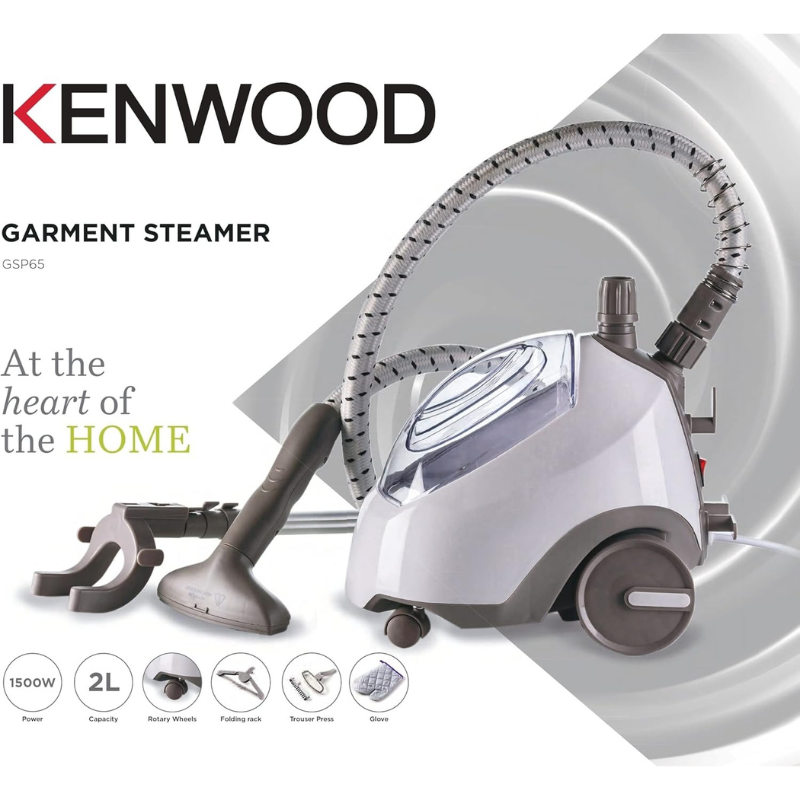 Kenwood Garment Steamer 1500W  2L Water  GSP65 International warranty