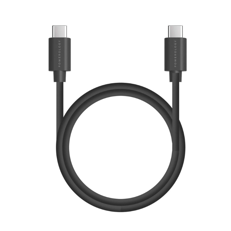 Powerology PVC Type-C to Type-C PD Cable 2M 100 W
