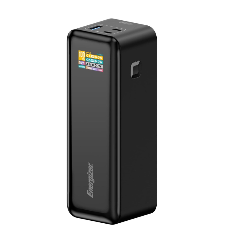 Energizer XP27000PD  Powerbank 27000mAh  2 USB-C  PD 140W & USB-A 30W  TOTAL 140W Czarny black