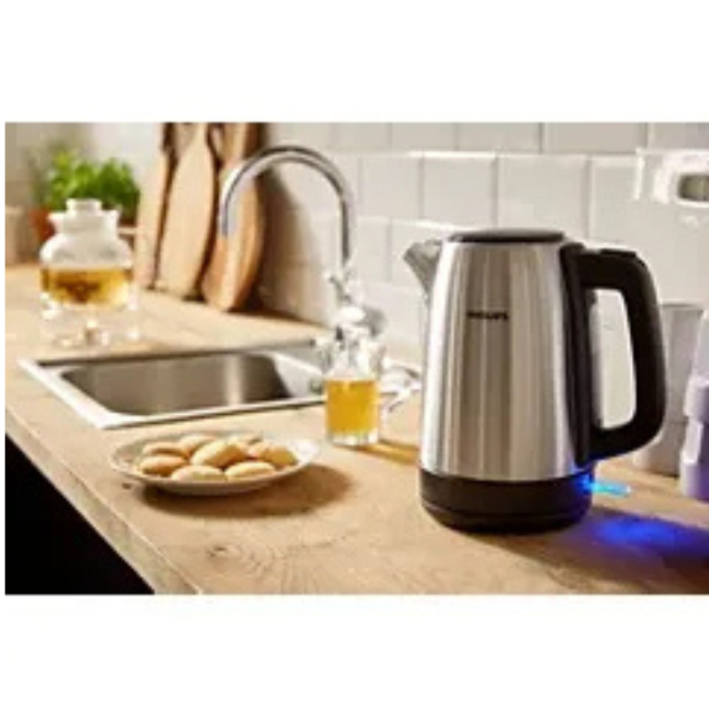PHILIPS Daily Collection Stainless Steel Kettle with Spring Lid 1.7L - HD9350
