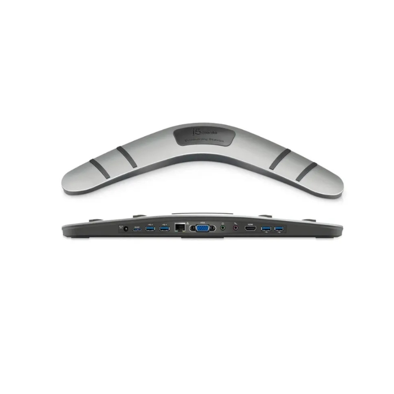 j5create_Boomerang Station( USB3.0*4 + HDMI-4K + VGA+ Audio + Ethernet )_ JUD481