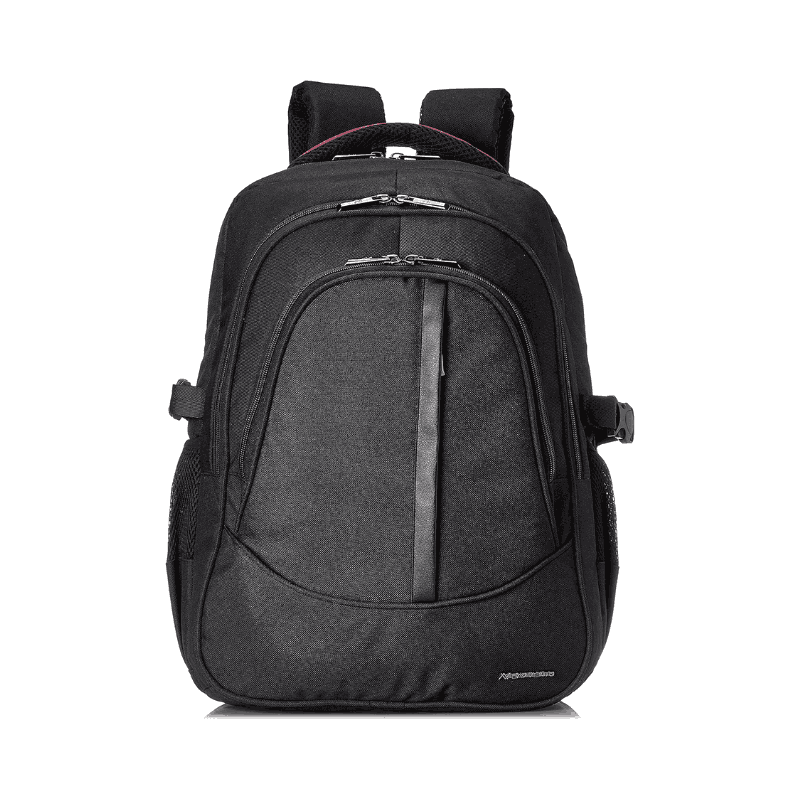 Lavvento Discovery Backpack fit with Laptops up to 15.6 Material Nylon+PU Black - Black