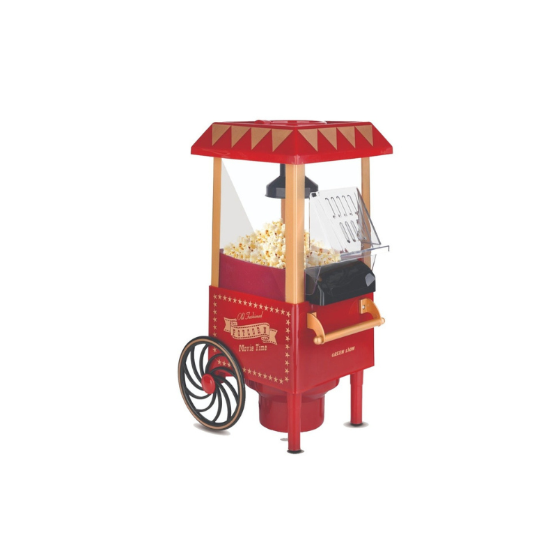 Green lion vintage popcorn maker 1200w 270ml-red