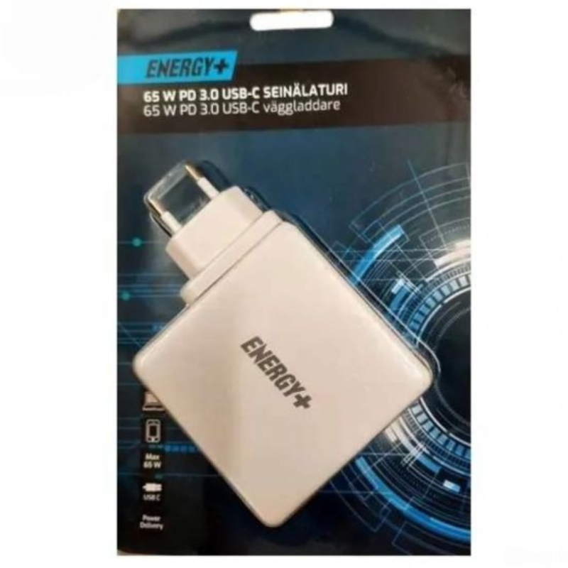 ADPTOR ENERGY  65w PD 3.0 USB C