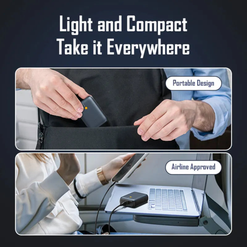 VOLTME Hypercore 10K Pro Ultra-Compact 10000mAh Power Bank 30W Fast Charging  Dual Output  Digital LED Display  Flight Friendly