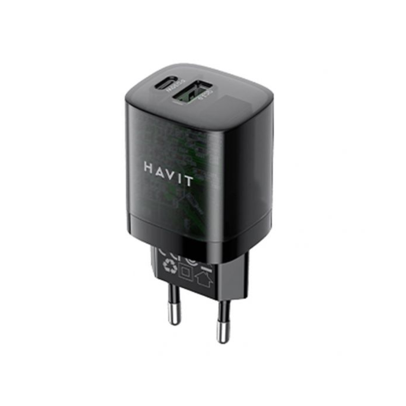 HAVIT Wall charger black Mobile series - UC303 EU