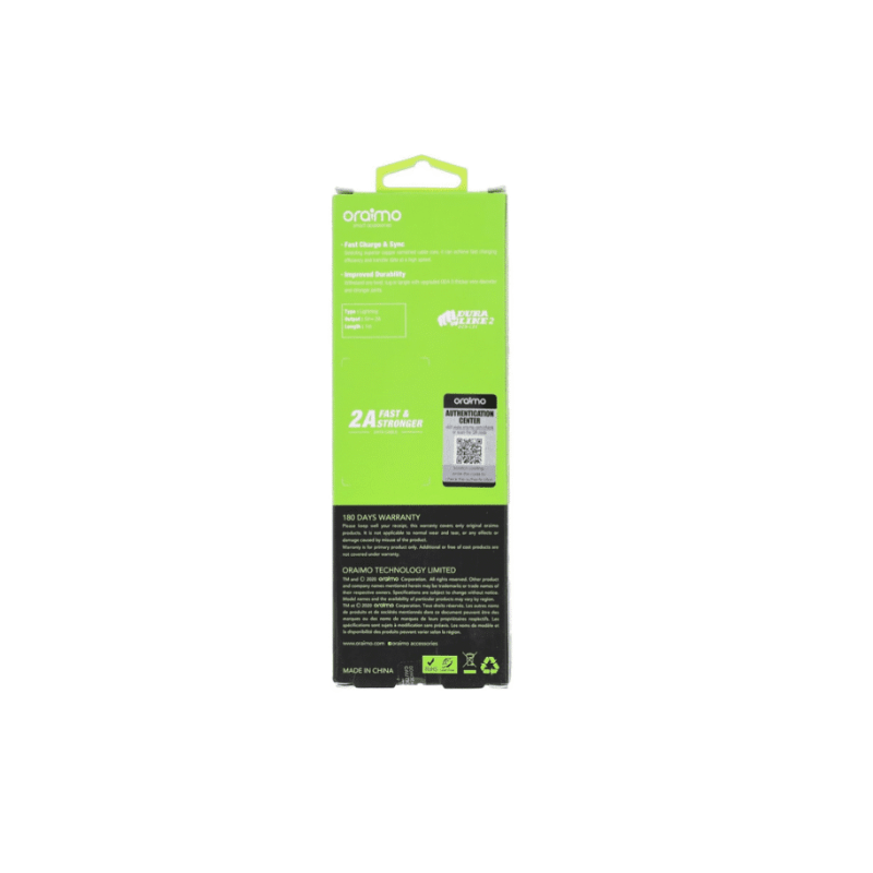 Oraimo Data Cable DCD L 32 2A 3M Black