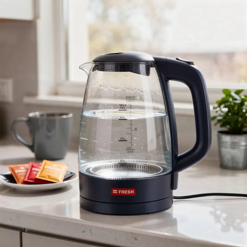 Fresh Glass Electric Kettle  1.7 Liter 2200 Watt Multi Color  EGK17000