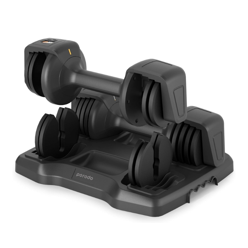 Porodo 12.5 lb Double Adjustable Smart Dumbbell
