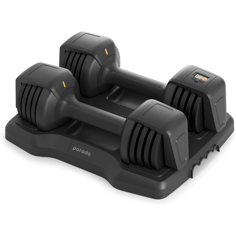 Porodo 12.5 lb Double Adjustable Smart Dumbbell