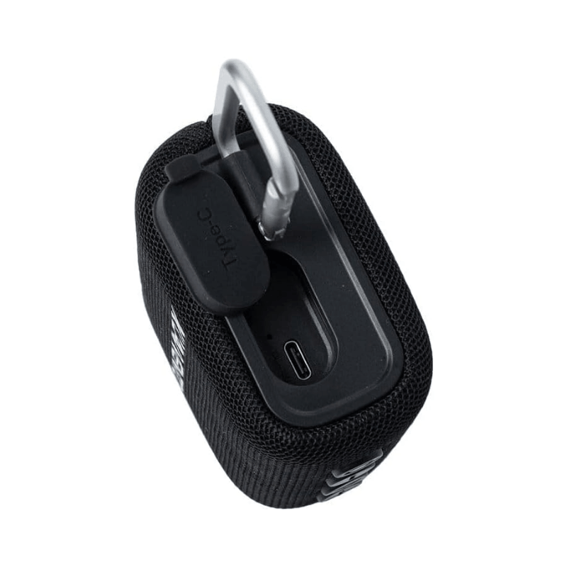 Lavvento Waterproof Speaker IPX7 5.5W 1500mAh TWS Voice Assistance Metal Carabiner Black