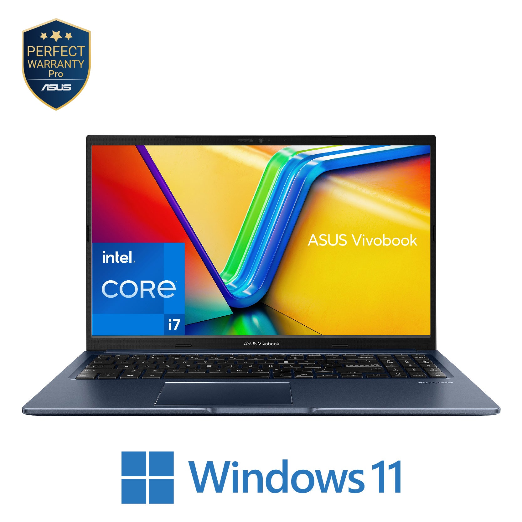 ASUS VivoBook 15 X1502ZA-BQ007W Laptop, Intel Core i7-12700H, 512GB SSD, 8GB RAM, 15.6 Inch, FHD, Intel UHD Graphics, Windows 11 - Quiet Blue