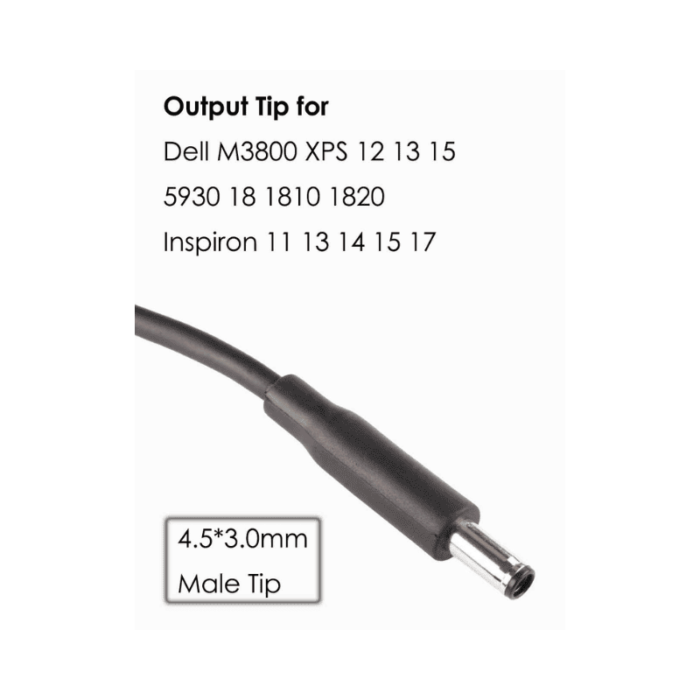 Charger Converter for Dell 7.4mm to 4.5mm