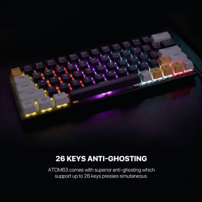 Keyboard Fantech Mechanical ATOM63 MK874v2 Navy