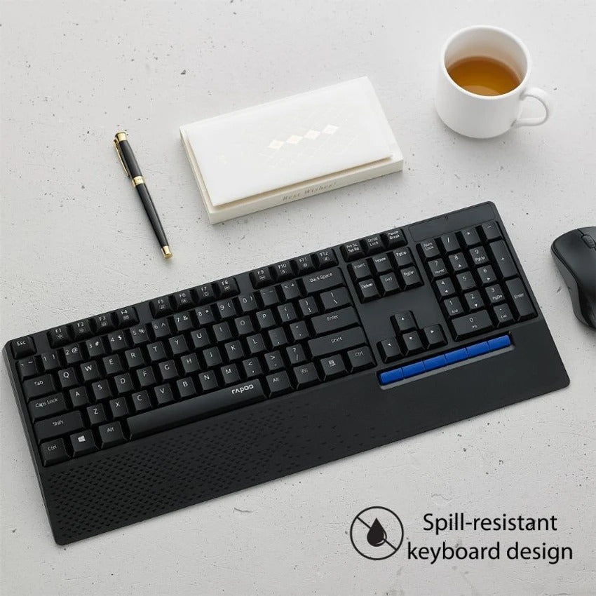 Rapoo Combo Mouse &amp; Keyboard Wireless X1960 Black
