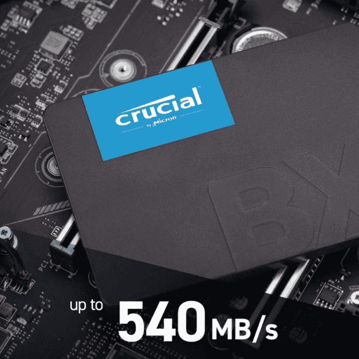 قرص تخزين SSD من Crucial SATA 3 2.5- BX500 سعة 240 جيجابايت